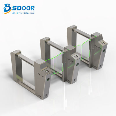 Aluminum Acrylic SS304 Automatic Rising Arm Barriers Airport Turnstiles