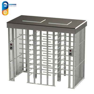 Double Lane Dry Contact 50Hz Full Height Turnstile Gate Switching Less Than 1s