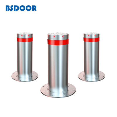 LED Lamp 800mm Automatic Retractable Parking Bollards Vehicle Control