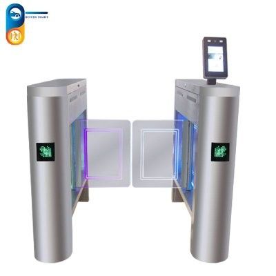 Pedestrian Security Vertical Swing Half Height Turnstile With Face Recognition