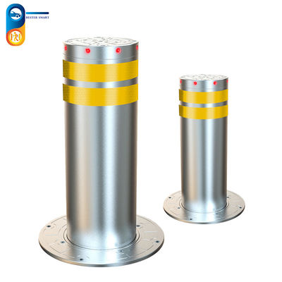 LED Lamp 800mm Automatic Retractable Parking Bollards Vehicle Control