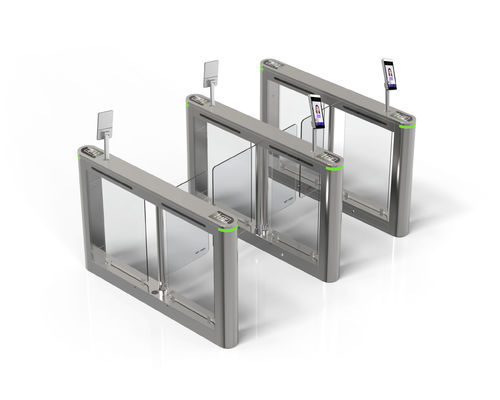 SS304 Security Bi Directional Automatic Swing Turnstile Barrier Gate