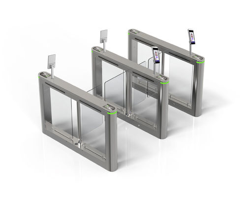 SS304 Pedestrian Security Swing Barrier Turnstile For Access Control