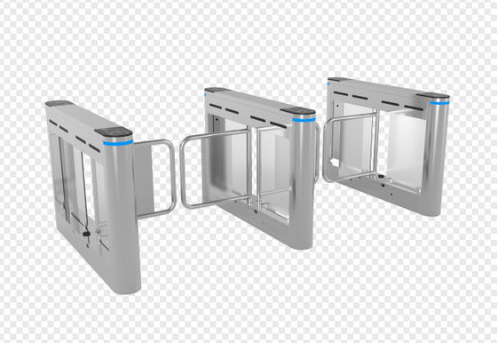 Finger Print Swing Arm Turnstile Time Attendance Entrance Access Control System Ic/Id Card Reader
