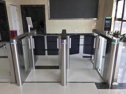 Airport Automatic Barrier Gate Controller Electric Swing Access Bi - Directional Turnstile