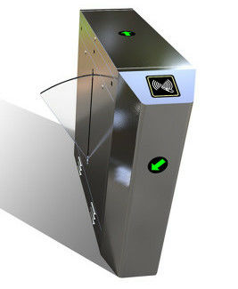 Arms Synchronization Flap Barrier Turnstile With Organic Glass Wing