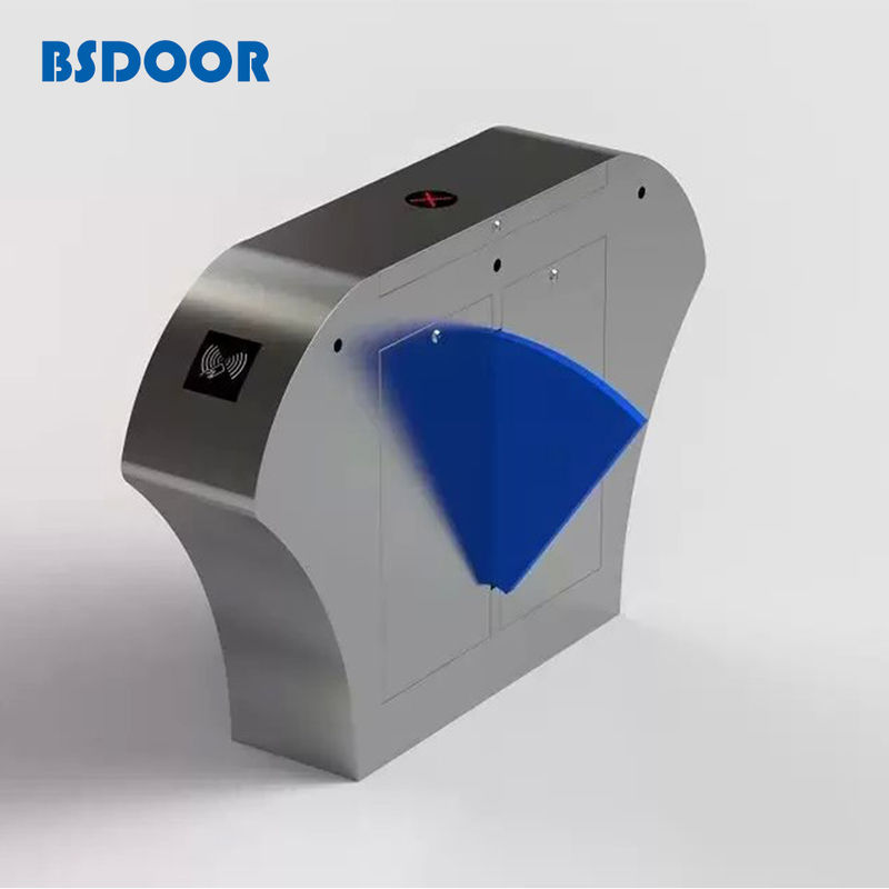 OEM Half Height Flap 24V Access Control Turnstile With RFID Card Reader