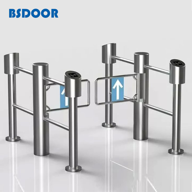 Automatic Outdoor Handicapped AISI 304 Supermarket Swing Gate Bi Directional