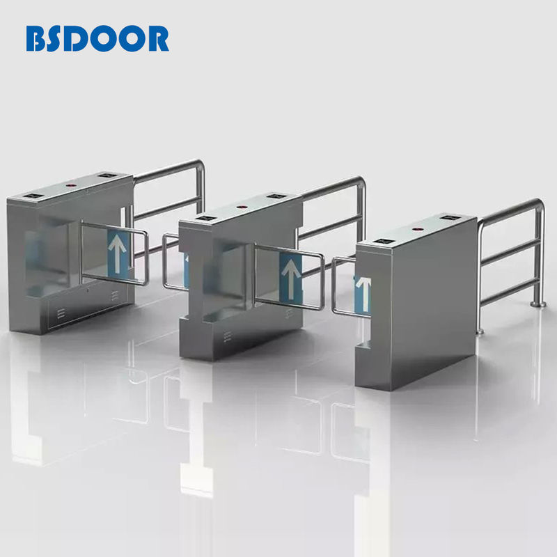 Pedestrian Security RS485 Swing Barrier Turnstile Automatic Entry System