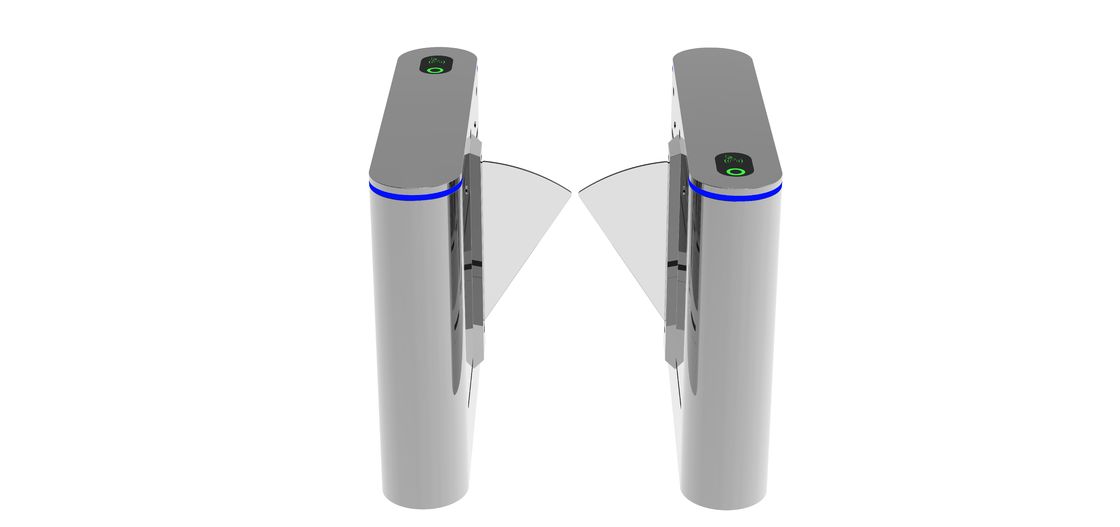 700mm Width Electronic Flap Barrier Turnstile Pedestrian Automatic Systems Entry Systems
