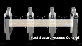 Fast Intelligent Flap Barrier Gate Security Access Control