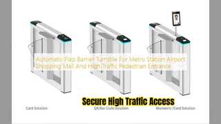 AnKuai Automatic Flap Barrier Secure Access Control