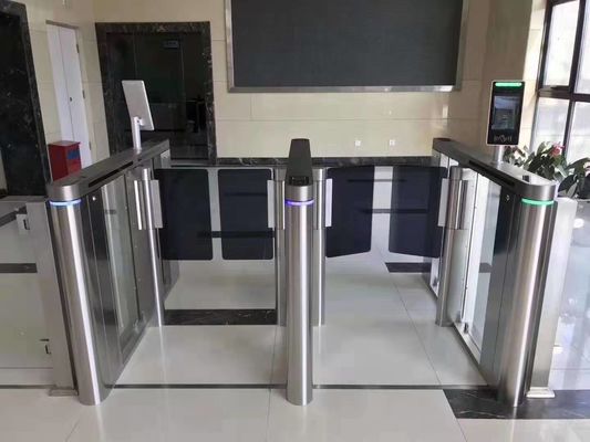 Aluminum Acrylic SS304 Automatic Rising Arm Barriers Airport Turnstiles
