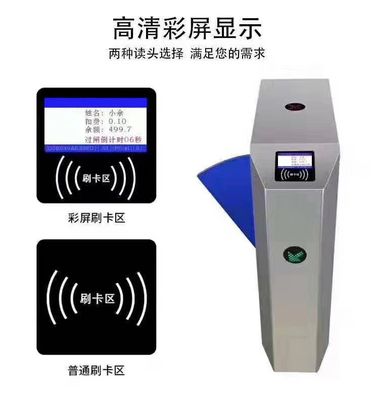 700mm Width Electronic Flap Barrier Turnstile Pedestrian Automatic Systems Entry Systems