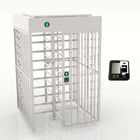 High Security SUS304 Full Height Sliding Turnstile Automatic Auto Stainless Steel