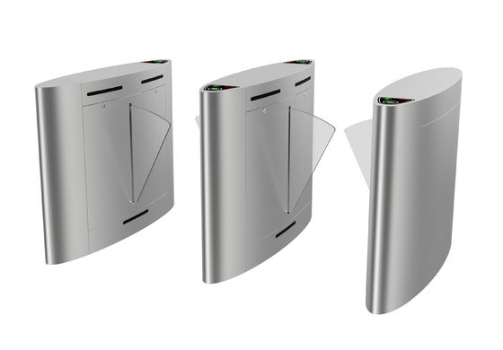 RFID Electronic Flap Barrier Turnstile Smart Pedestrian Door Access Control System