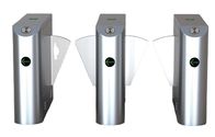 220V Swing Security Barrier Turnstile With ID/IC/Face Recognition Free Passage