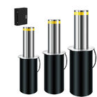 600mm Height Hydraulic Retractable Bollards Barriers With Chromeplate Guide Rail