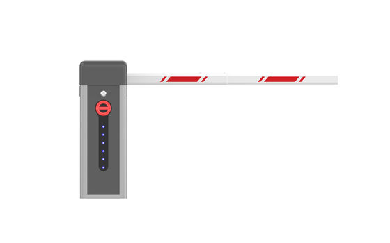 Boom Barrier Gate System High Speed Drop Arm Barrier Gate with Fence Arm for Car Parking Management