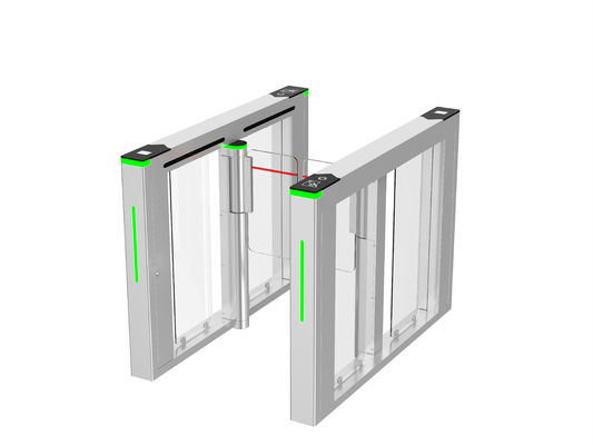 High End Automatic Biometric Access Control High Speed Flap Security Turnstile Gate For Visitor Entrance