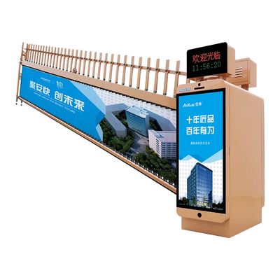 Buy intellight Automatic Advertising Posting Parking Barrier Gate , Car Parking Boom Barrier Gate online manufacture