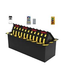 Buy Yellow And Black Sticker Driveway Barricade System with Rust Protection and Two Times Painting online manufacture