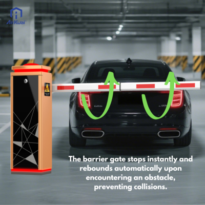 Buy AnKuai AKS580 BLDC 220V Stainless Steel Barrier Gate with LED Arm Boom online manufacture