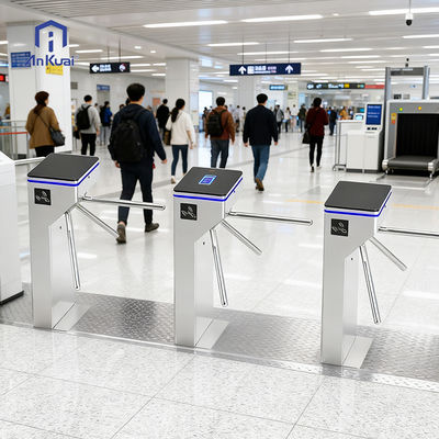 Buy SUS304 Stainless Steel Tripod Turnstile with Passage Width ≤550mm and High-traffic Solutions for Public Transport online manufacture