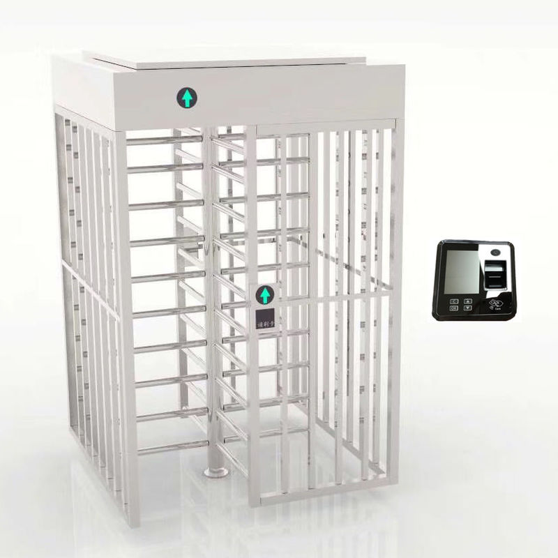 Bi Directional Pedestrian Full Height Turnstile Gate SUS304 With RFID Card Reader