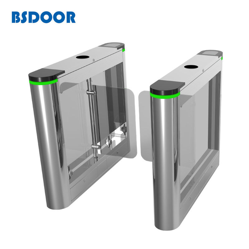 High Security Hotels Banks RFID Facial Swing Barrier Turnstile Fully Automatic
