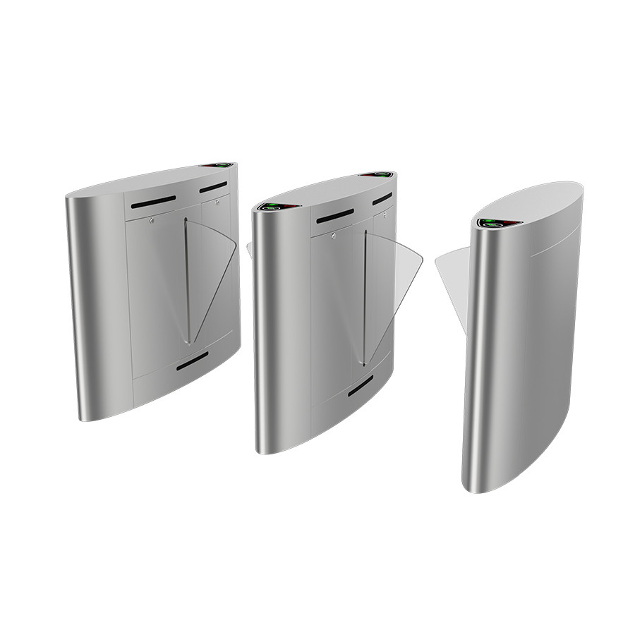 High Speed Flap Barrier Turnstile Gate Security Access Control System With IC/ID Card Reader