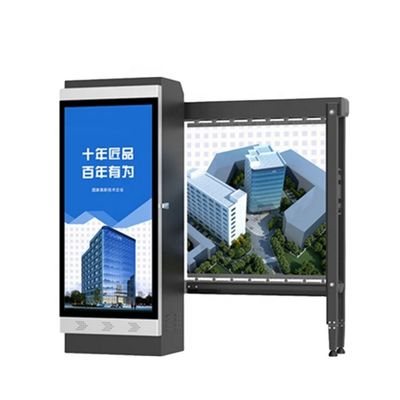 Advertising Car Parking Barrier Traffic Barrier Gate With Vehicle Identification System