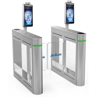 Linux Face Recognition Turnstile Card Reader Turnstile With Body Temperature Detection