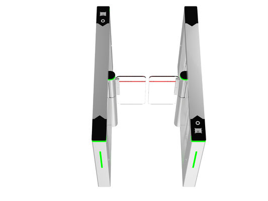 High Speed Glass Security Turnstiles Anti Crush Optical Face Recognition Turnstiles