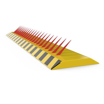 Automatic Tyre Killer With Adjustable Spike Height Anti Rust Steel And Warning Signs