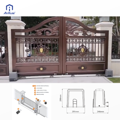 Smart AK800DC Automatic Door Opener for Commercial Spaces: Remote, WiFi App & Infrared Sensing Functions