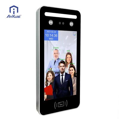 Biometric Facial Recognition Time Attendance 8 Inch Touch Screen Cloud RFID Card Wifi Face Wireless Door Access Control System