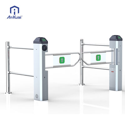 Smart Supermarket Swing Turnstile Gate Stainless Steel Pedestrian Access Control System