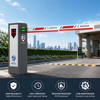 Anti-Crush Automatic Straight Folding Fence Arm Boom Barrier Gate 24V DC Motor for Toll Station Parking Lot Entry Management