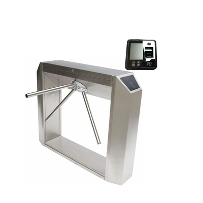 Moisture-resistant stainless steel tripod turnstile gate, standard alternating current power supply, engineered for orderly pedestrian traffic