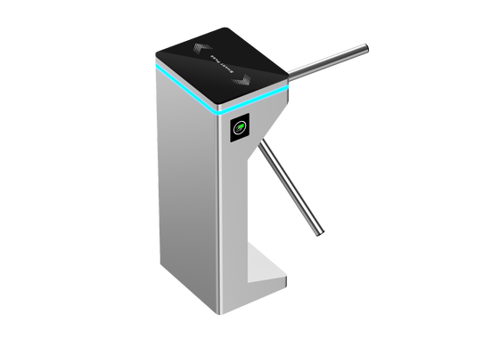 Semi Automatic Tripod Turnstile, 304 Stainless Steel Pedestrian Turnstile, RFID Access Control Gate For School & Community