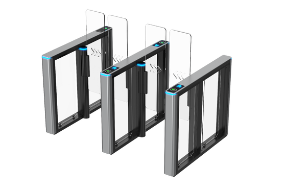 Slim Speed Gate Airport Fast Lane Swing Turnstile 304 Stainless Steel Anti-Tailgating Support Face QR & E-Passport Reader For Airport Terminal & Boarding Gate